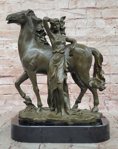 Elegante donna cavallo - donna, e