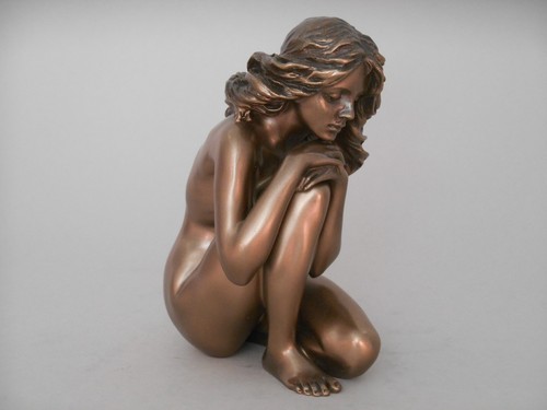 Statua color bronzo signora - bronzo, |