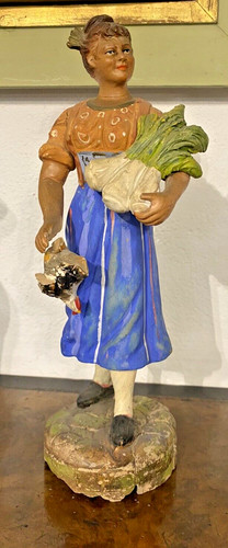 Antica statua terracotta da - terracotta,