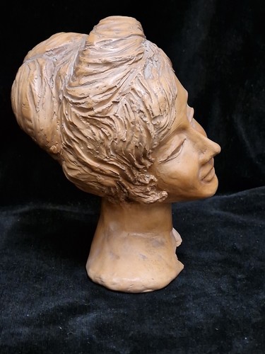 Statua ceramica testa - in, donna
