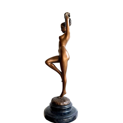 Statua bronzo donna - in, nuda