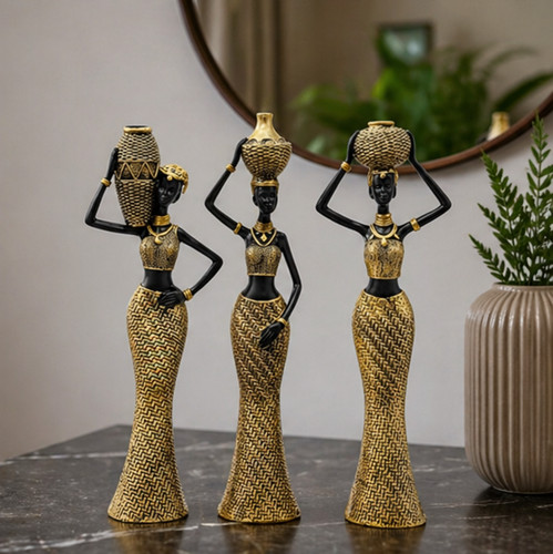 Set statuine di dame - di,