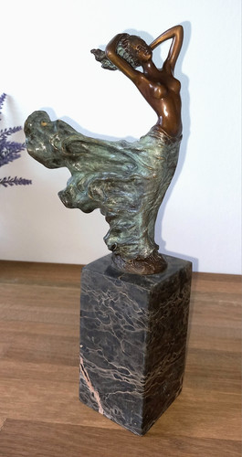 Statua bronzo vergine nel - statua,