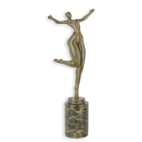 Scultura bronzo donna astratta - scultura,