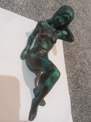 Vintage bronze statue naked - vintage, of
