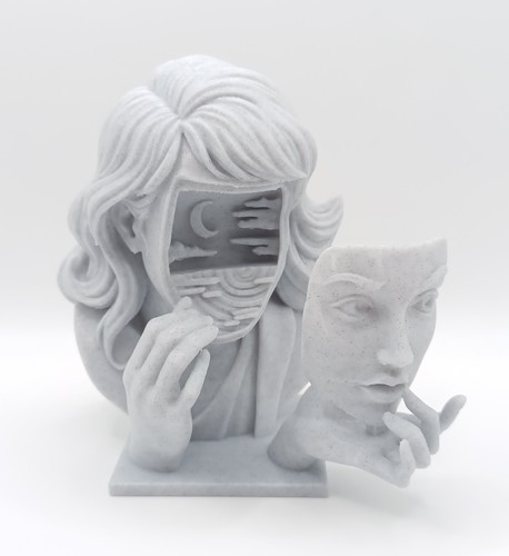 Busto surrealista donna con - busto,