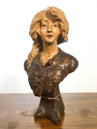 Statua busto donna - gesso, art