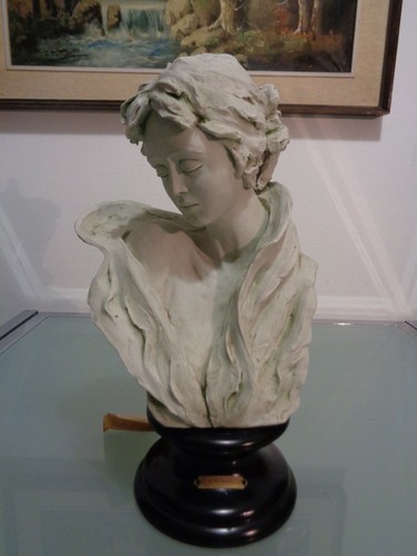 Busto statua donna velata - donna,