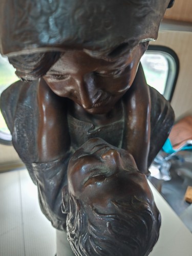 Statua bronzo donna - in, con