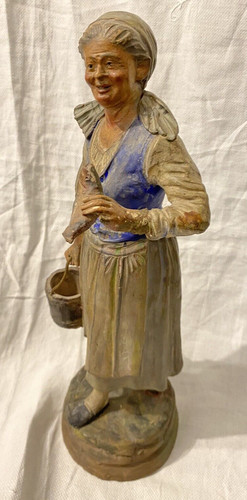 Antica statua terracotta da - in,