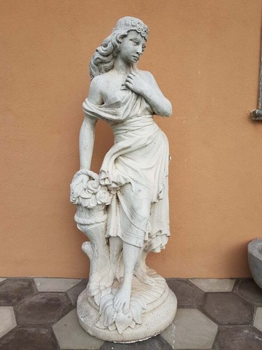 Vecchia statua donna - vecchia,