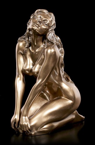 Statua nudo femminile - nudo, seduta